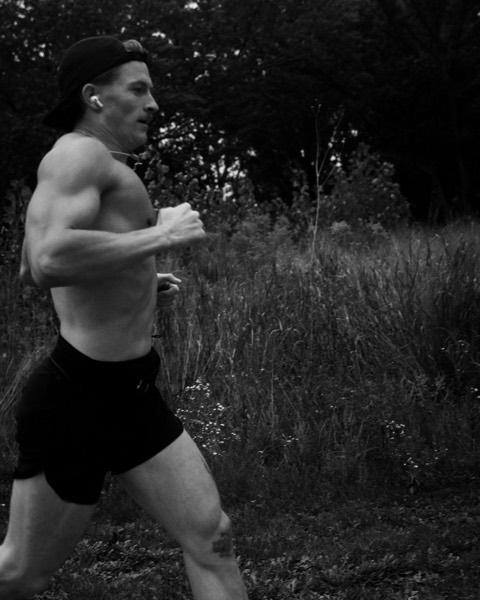 A runner mid-stride at the After Hours 3K